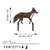 Aberto Design Dekorativna figura Fox -A 01, 48x50 cm, 1.5 mm