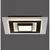 JUST LIGHT. 14439-21 - LED plafonsko svetlo CICHIO LED/18,5W/230V + LED/9W crna