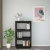 Ormarić za knjige / pregrada crni 60x35x103 cm od borovine