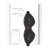 Ouch! Denim Eye Mask Roughend Denim Style Black