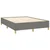 Vidaxl Box spring postelja z vzmetnico temno siva 140x200 cm blago