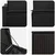 Set sofe 7 pcs Crna Poli Rattan i čelik