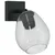 Stropni reflektor Crna 13 x 13 x 26 cm Staklo i Metal