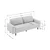 ATELIER DEL SOFA Sofa sa 3 sedišta Sparrow 3 Sea Green Walnut