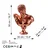 Aberto Design Dekorativna figura Yak-042, 34x50x24 cm