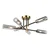 Plafonski luster TESSA 6xG9/5W/230V mesing/dimljeno-crna