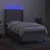 Vidaxl Box spring postelja z vzmetnico LED sv. siva 100x200 cm blago