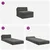Sofa na razvlačenje Tamnosiva 60 x 70 x 41 cm Tkanina