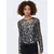 ONLY Bluza ONLPALEMA črna/srebrna