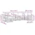 Set vanjskih sofa 6 pcs Bijela i Krem 304 x 128,5 x 73 cm