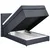 Carryhome POSTELJA BOXSPRING 100 cm x 200 cm , tekstil temno siva