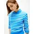 TOMMY HILFIGER Pulover azur/neonsko modra/bela