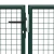Vrtna vrata Čelik 400x150 cm Zelena