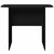 Konzolna stolica Crna 93 x 40 x 75 cm Konstruirano drvo