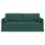 Vidaxl Kavč Temno zelena 198 x 78 x 80 cm blago