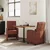 vidaXL Jedilni stoli 2 pcs Sijajna rjava 57 x 67 x 98 cm Umetna koža