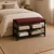 Hanah Home cipelarnik Lotus, 30 cm, bordo