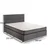 Hanah Home Bračni krevet sa prostorom za odlaganje Silver 180x38x200cm Crni