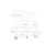 Hanah Home Konzola Cross KB150, 150x75x35 cm, Hrast-bela