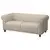 VISKAFORS Sofa dvosed, Lejde svetlobež/smeđa