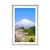 Plakat s paspartujem vulkan Fuji - 40x60 black