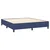 Vidaxl Box spring postelja z vzmetnico modra 160x200 cm blago