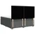Vidaxl Box spring postelja z vzmetnico temno siva 180x200 cm blago