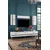Hanah Home TV komoda Ilay, bela / srebrna