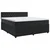 vidaXL Postelja boxspring z vzmetnico Črna 180 x 200 cm Žamet