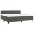 Vidaxl Box spring postelja z vzmetnico temno siva 200x200 cm žamet