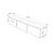 HANAH HOME TV polica Francy 180 Anthacite White
