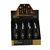 LED sveča 5x15,5cm črna z zlatim križem 81009