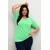 KAFFE CURVE Majica Carina neonsko zelena