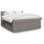 Vidaxl Box spring postelja z vzmetnico taupe 180x200 cm blago