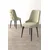 Hanah Home set trpezarijskih stolica Newa 8 kom, krem tkanina Babyface, crne metalne noge