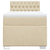 VIDAXL Box spring postelja z vzmetnico krem 90x190 cm blago
