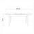 Hanah Home Oliver Open Barok Trpezarijski sto, Braon-Crni