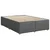 Vidaxl Box spring postelja z vzmetnico temno siva 140x200 cm blago