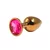Anal butt plug metal Gold S + POKLON kesica