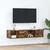 TV ormarići 2 kom boja dimljenog hrasta 60x31x25,5 cm drveni