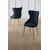 Hanah Home set trpezarijskih stolica Alpa 2 kom, antracit tkanina Babyface, hromirane metalne noge