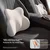 Huiduoduo Set jastuka za vrat i leđa za auto sedište, 26x18x12 cm, Crni