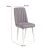 Hanah Home Trpezarijska stolica Vina Sandalye 47x89x46cm Belo-Lavanda