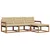 Set vanjskih sofa 4 kom. Prirodna i bež