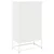 Visoka ploča bijela 68x39x123 cm čelik