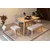 HANAH HOME Vina Mini 03 0701 Oak Soho Grey (Produžni set trpezarijskih stolova i stolica (6 komada))
