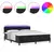 LED Box Spring Krevet s madracem Crna 180 x 200 cm Baršun