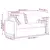 Sofa Plava 158 x 78 x 80 cm Baršun