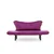 Atelier del Sofa Dvosed na razvlačenje Chatto 140x70x65cm Ljubičasti