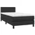 Krevet box spring s madracem LED crni 80x200 cm od umjetne kože